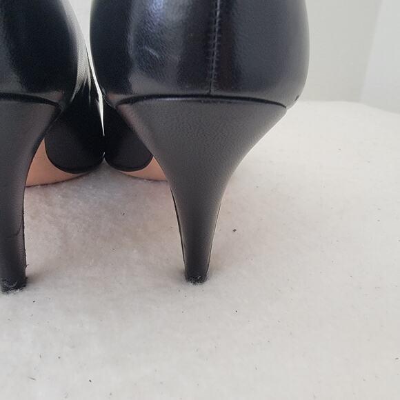 Bally of Switzerland Pointed Toe Ponte Shank Pump Leather Brown Sz  8.5 VTG Work - Picture 6 of 14